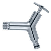 DESIGN Chrom-Auslaufhahn 3/4'' - Naturfarben, Metall (11/4/15cm) - GARANTIA