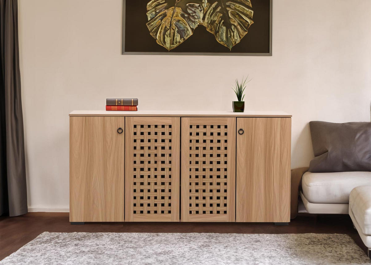 SIDEBOARD Braun - Braun, Holzwerkstoff (159/83/37cm) - MCW