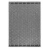 TEPPICH Outdoor Flachgewebe Rauten-Muster Polypropylen Balkon Grau Rechteckig 120x170 - Grau, Textil (120/170cm) - KADIMA DESIGN