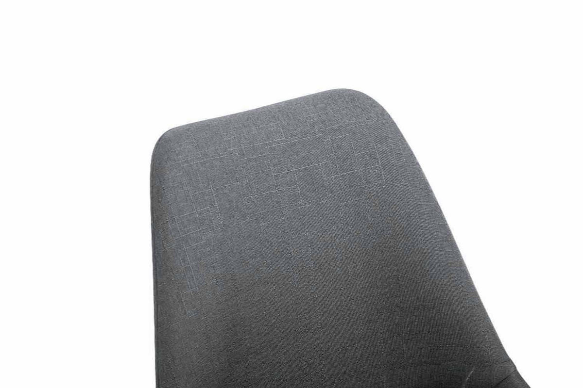 STUHL Stoff dunkelgrau - Dunkelgrau/Weiß, Holz/Textil (48/84/56cm) - CLP
