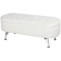 SITZBANK Weiss - Weiß, Textil/Metall (114/47/46.5cm) - Jamb