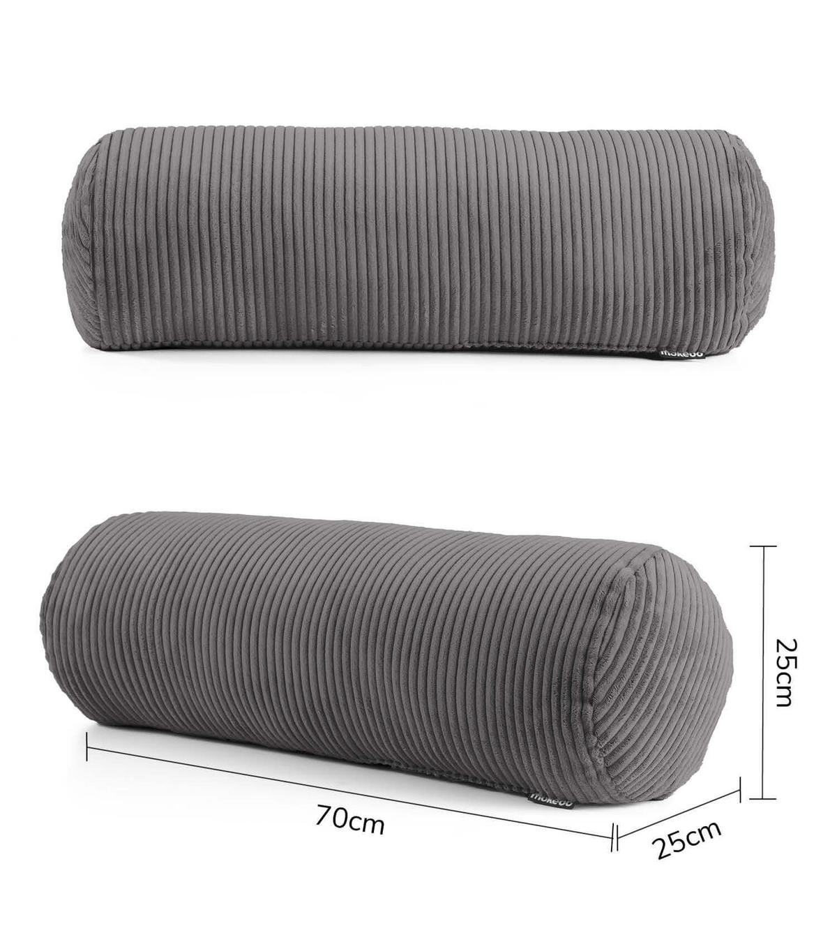 XXL-NACKENROLLE Das Nickerchen - Anthrazit, Textil (25/70cm) - Mokebo