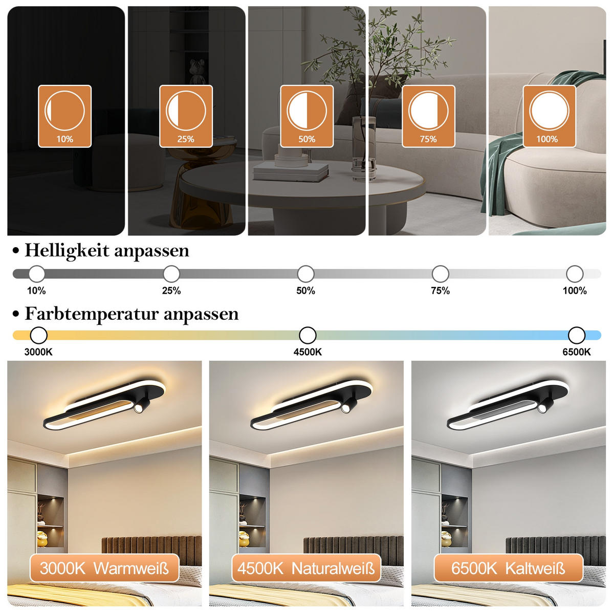 LED-DECKENLEUCHTE Sarnel 13/13/15.5 cm - Schwarz, Metall (13/13/15.5cm) - ZMH