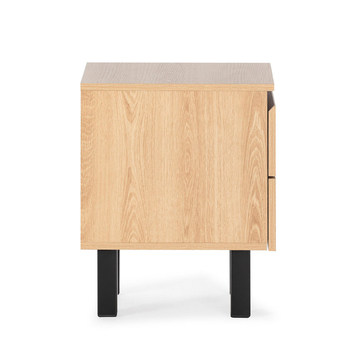 NACHTTISCH Molina, eichefarben - Honigeiche, Holzwerkstoff/Metall (40/50/40cm) - VS Venta-stock