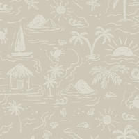 TAPETE Sunset Island - Beige, Papier/Kunststoff (53/1000cm) - Superfresco Easy