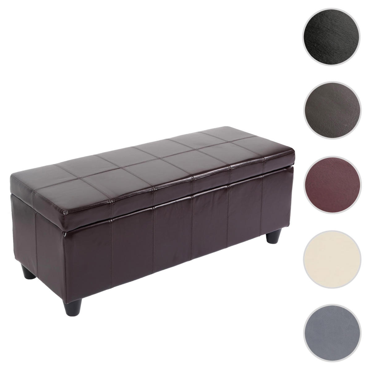 AUFBEWAHRUNGS-TRUHE Braun - Braun, Leder (112/45/45cm) - MCW