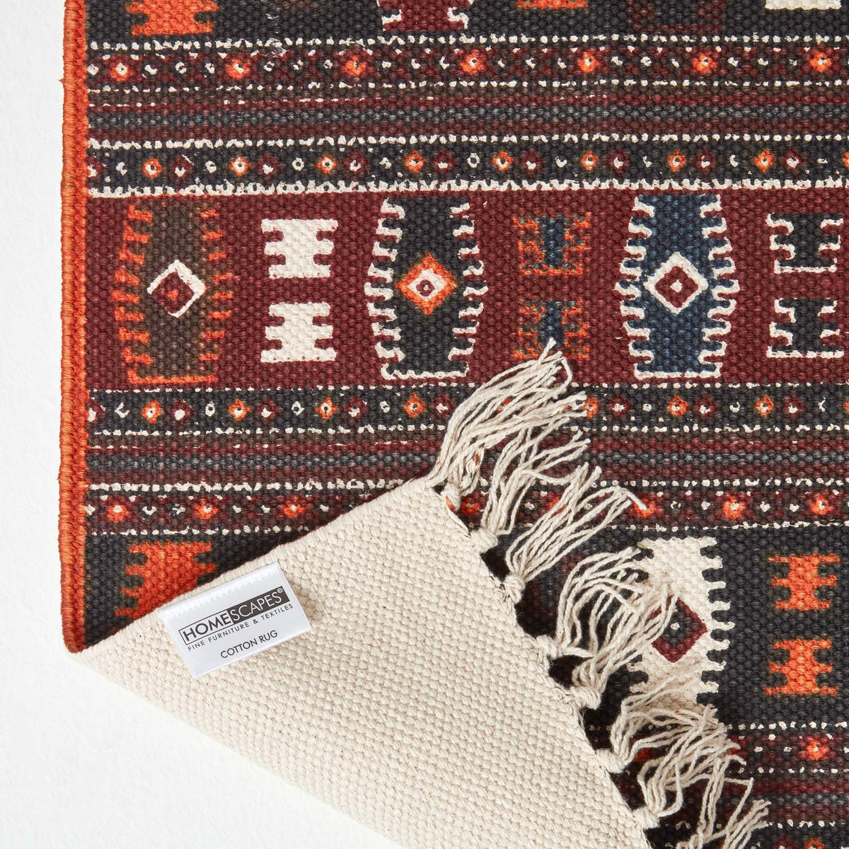 TEPPICHLÄUFER Kelim-Muster 66/200 cm - Braun, Textil (66/200cm) - Homescapes