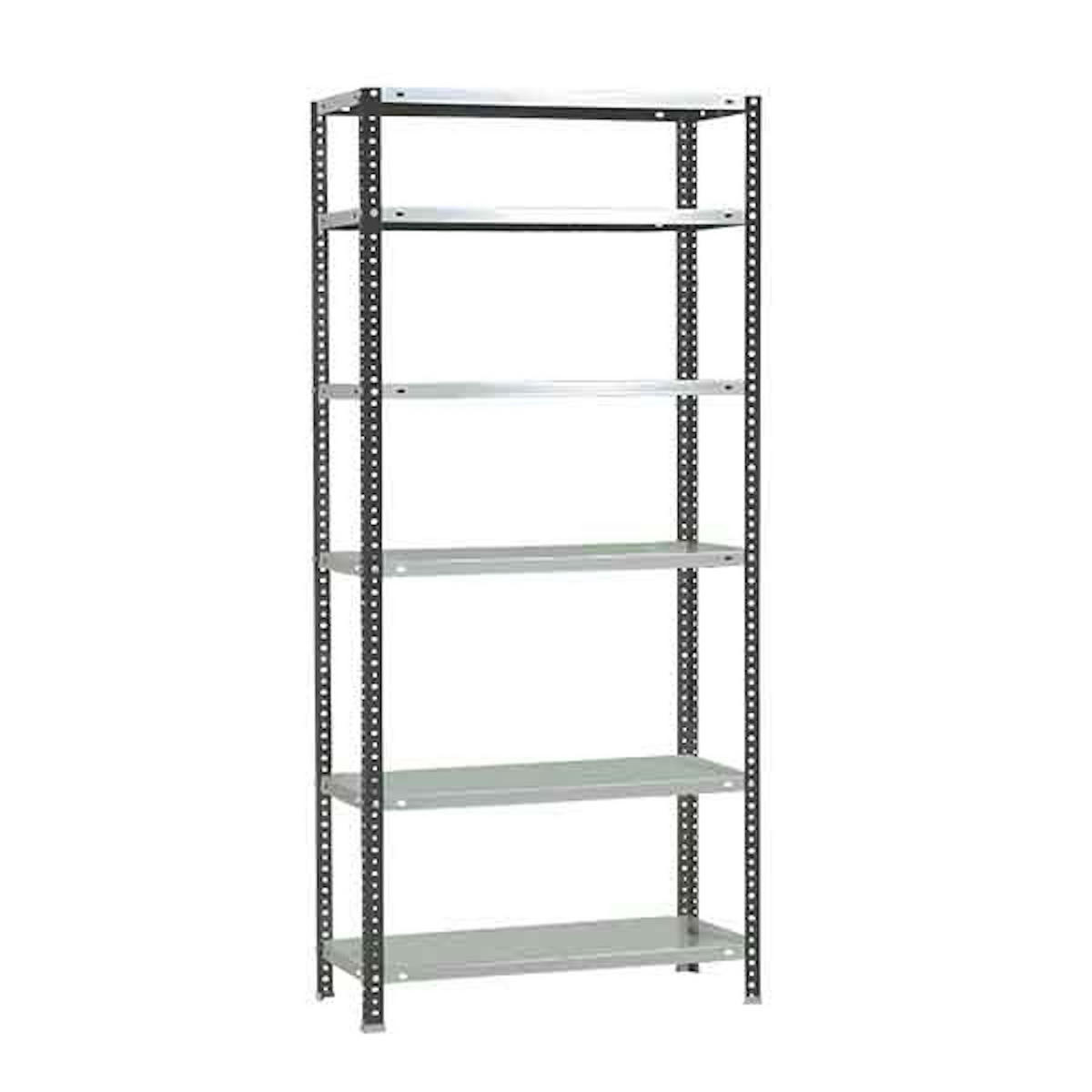 SCHRAUBREGAL PANDA TALL | HxBxT 200x90x50cm | 6 Fachböden | Fachlast 100kg | Anthrazit-Weiß - Anthrazit, Metall (90/200/50cm) - PROREGAL