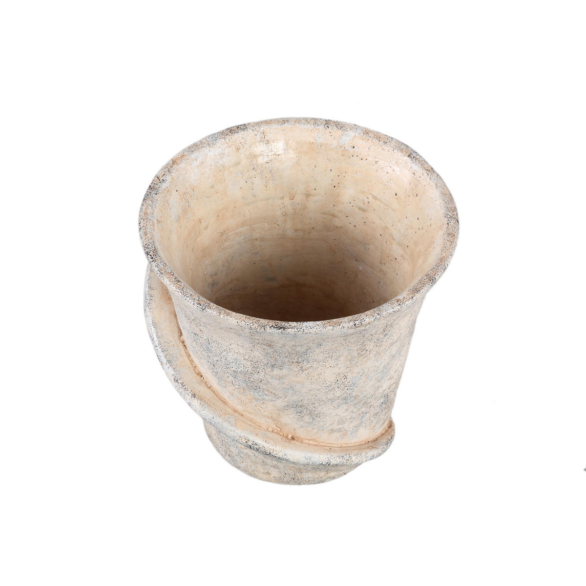 TOPF Iiona Beige 21/20/19cm - Beige, Stein (19cm) - PTMD Collection