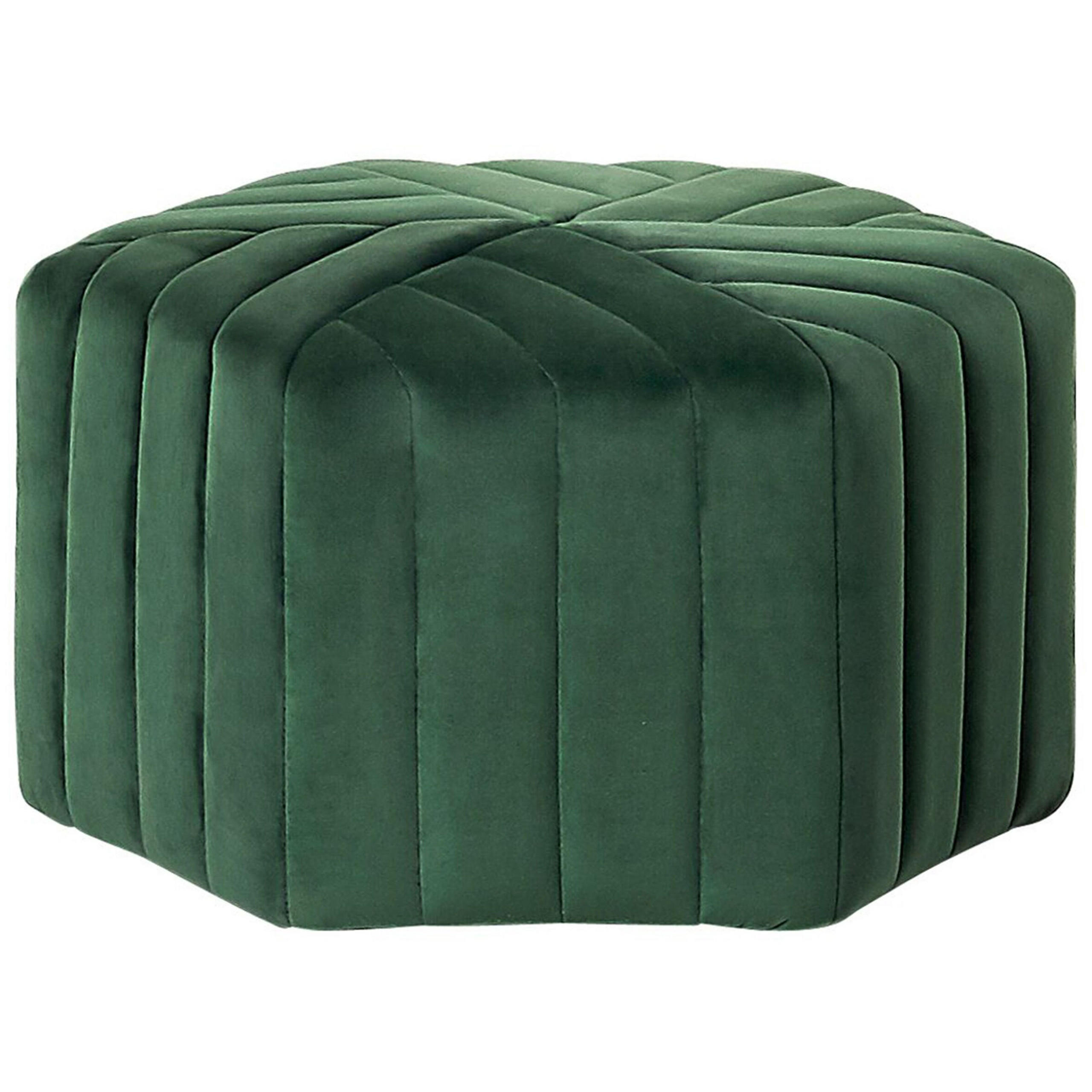 POUF Murietta 53/53/29 cm - Grün, Textil (53/29/53cm) - Beliani