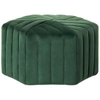 POUF Murietta 53/53/29 cm - Grün, Textil (53/29/53cm) - Beliani