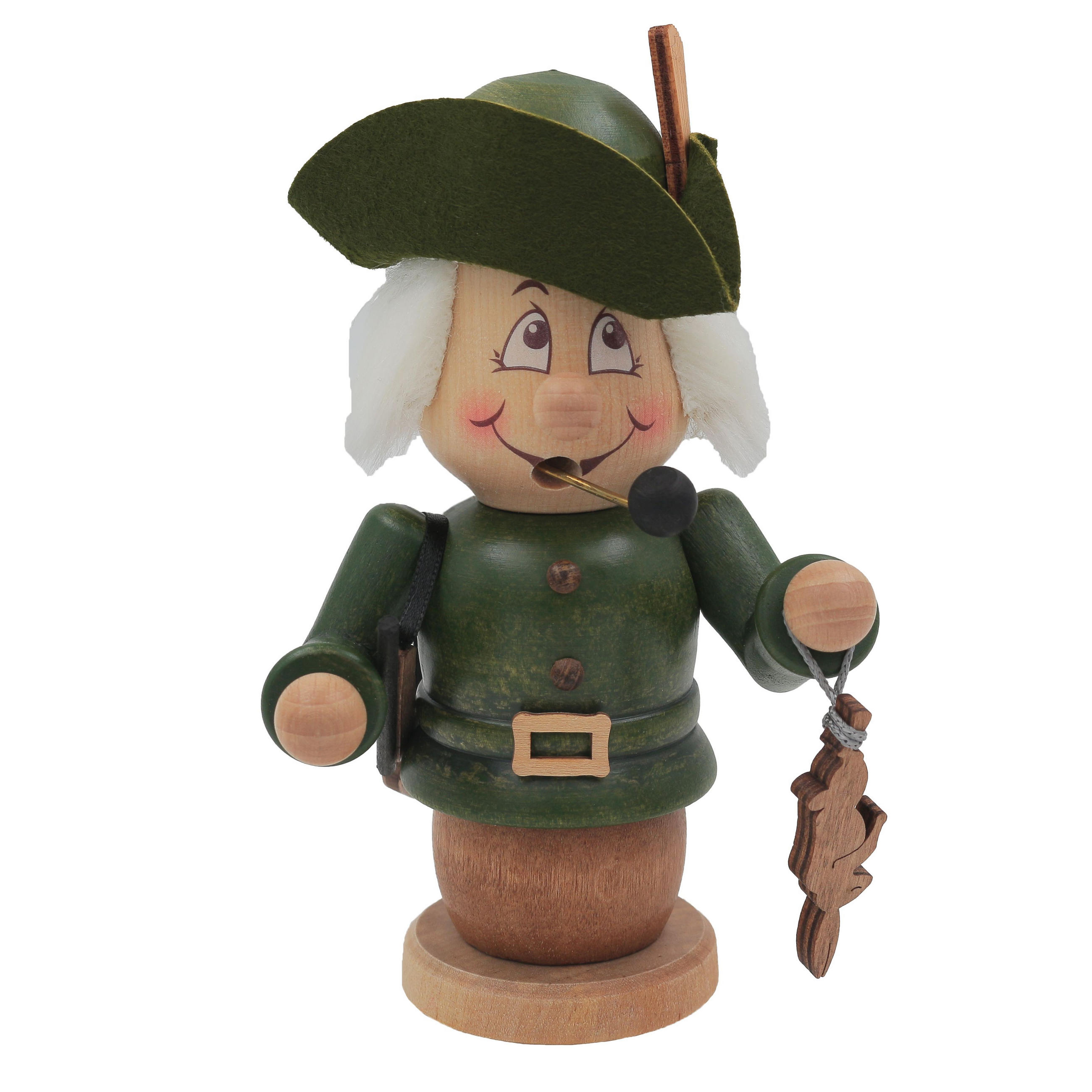 RAUCHFIGUR Wichtel Jäger 15cm - Multicolor, Holz (9/15/0.1cm)