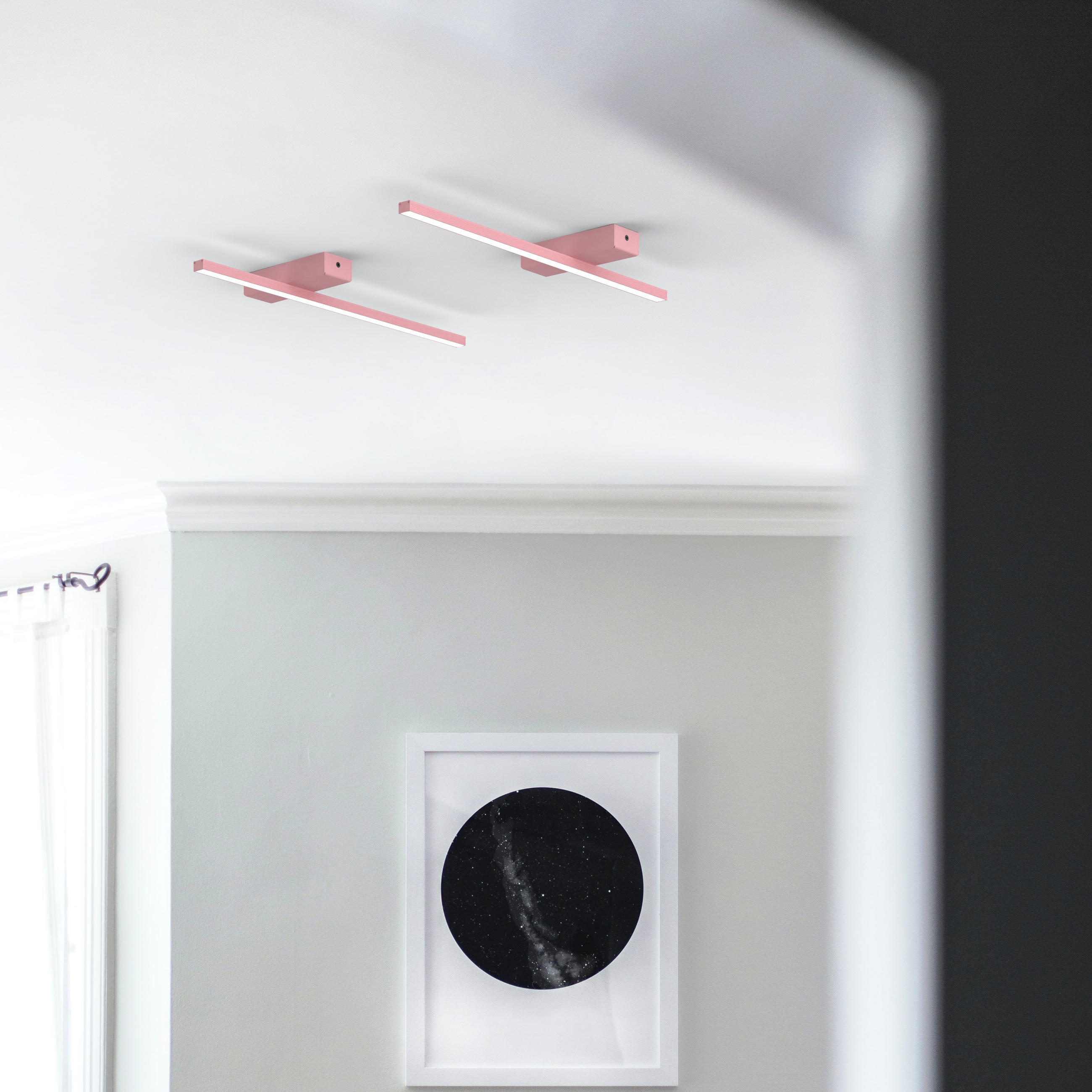 LED-DECKENLEUCHTE - Pink, Metall (2/50/2cm) - Lumicom