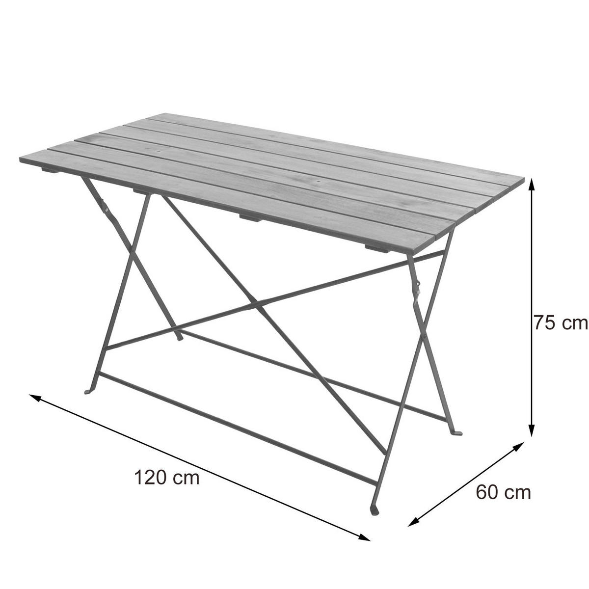 BIERGARTEN-SET Braun - Dunkelbraun, Holz - MCW