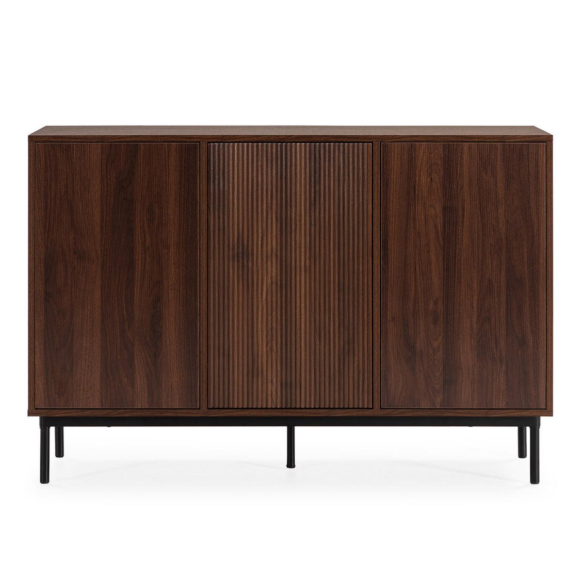SIDEBOARD Florida 3 türen Walnuss-Optik - Walnussfarben, Holzwerkstoff (120/80/40cm) - VS Venta-stock