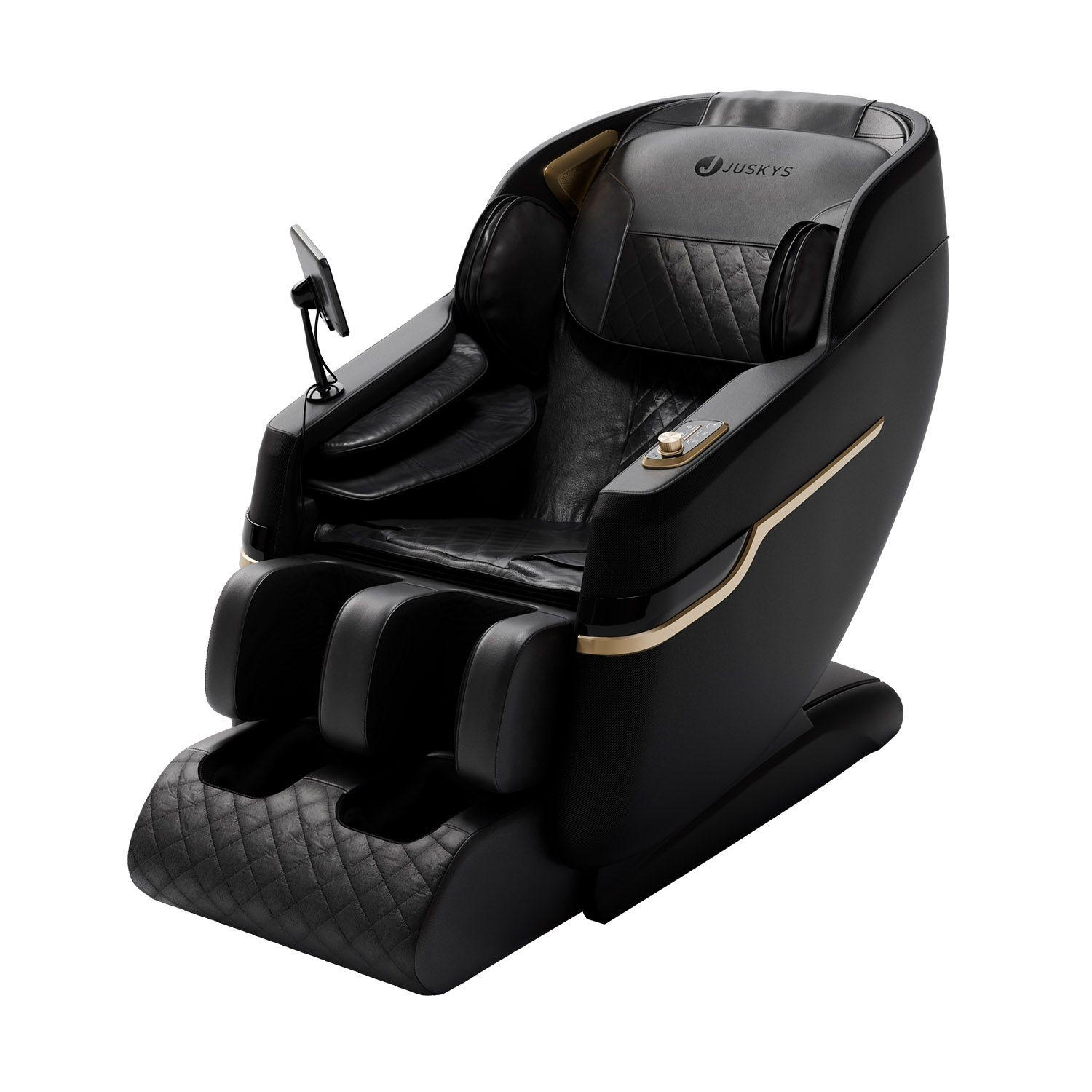 MASSAGESESSEL Naxos Schwarz - Schwarz, Textil (75/105/142cm) - Juskys