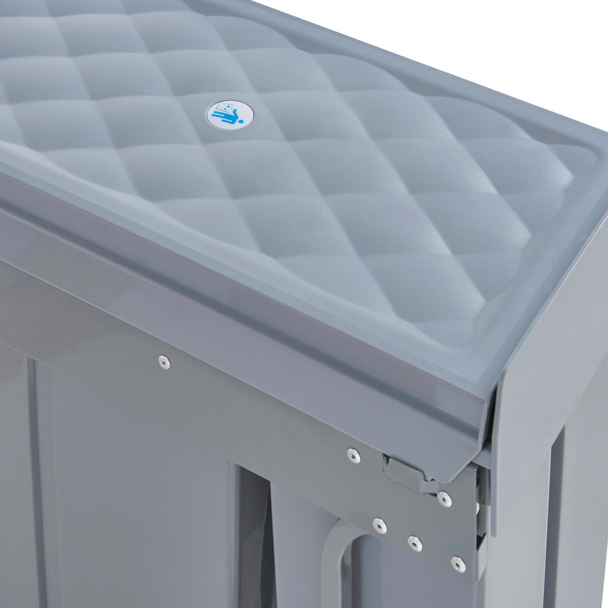 VESTAVĚNÝ KOŠ NA ODPAD Froland - šedá, kov/plast (48/42/26cm) - [en.casa]