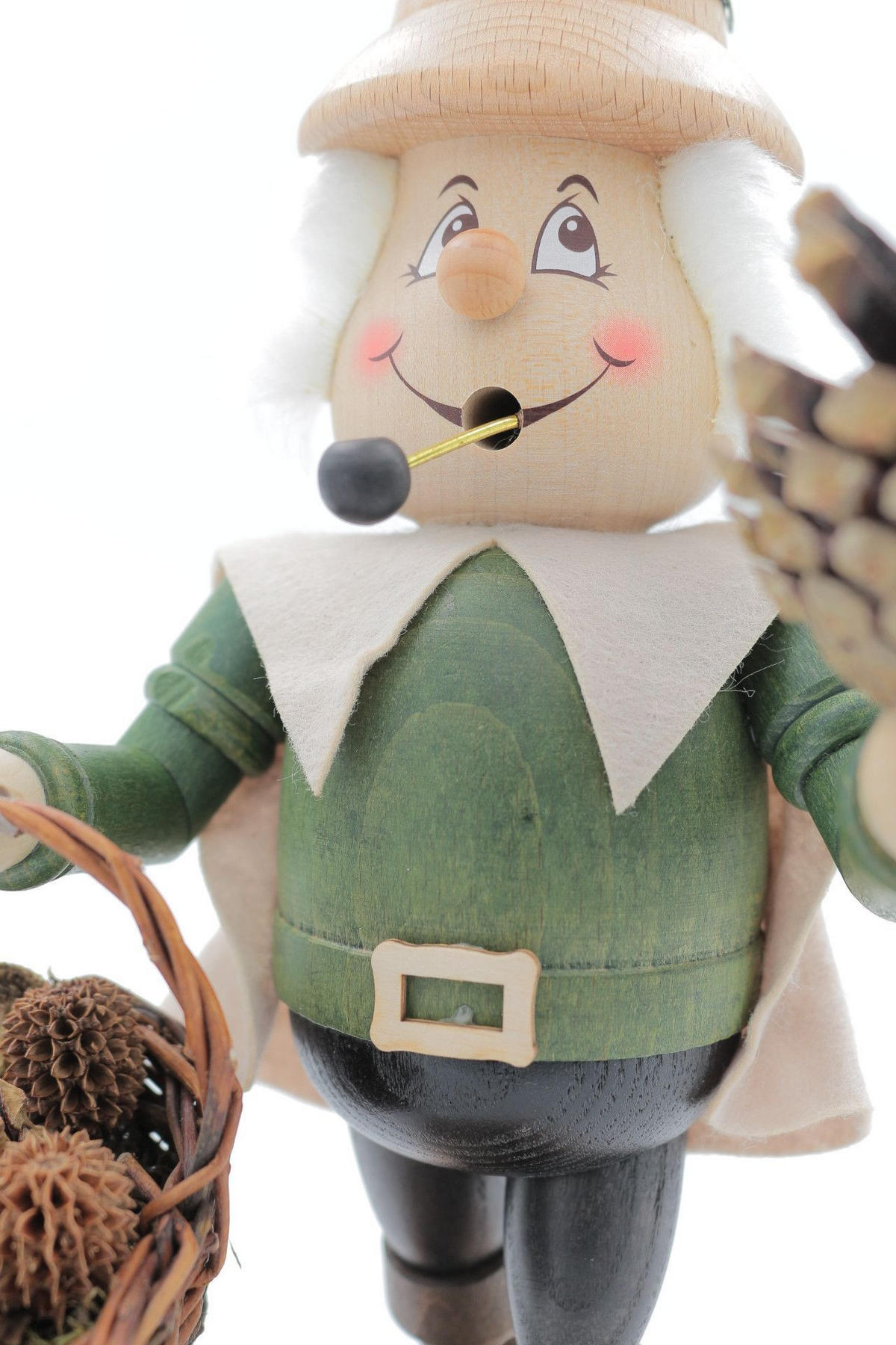 RAUCHFIGUR Wichtel Zapfenwichtel 23 cm - Multicolor, Holz (11/27/0.1cm)