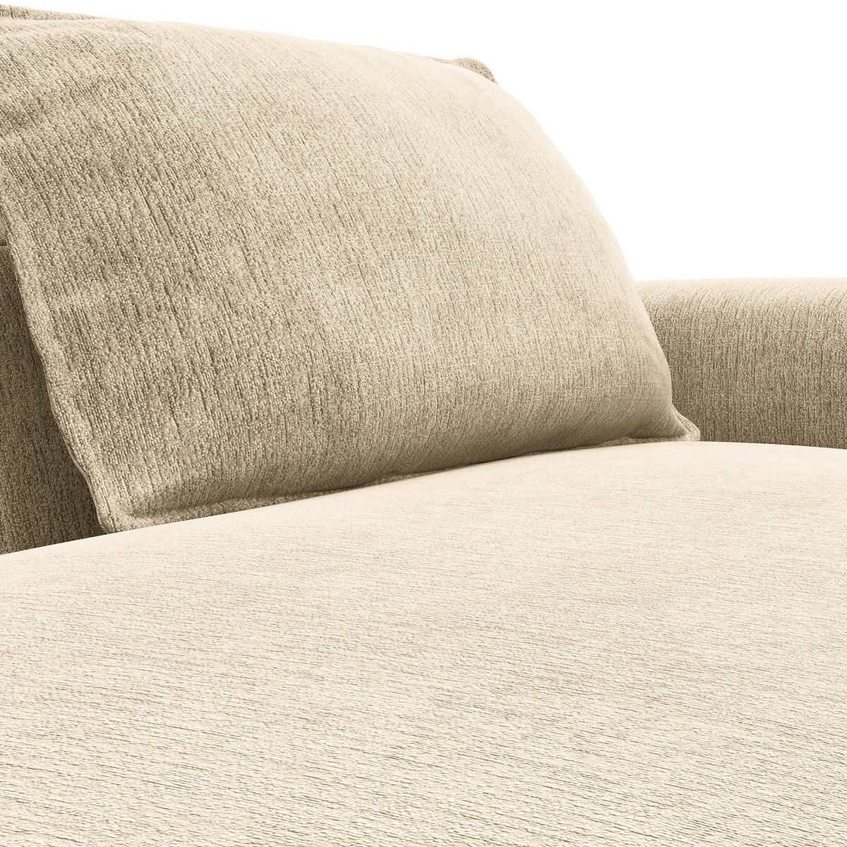 2,5-SITZER SOFA - Taupe, Textil (217/82/156cm) - home24