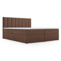 BOXBETT Mocca 200x200 Braun - Braun, Holz/Textil (200/200cm) - Graingold