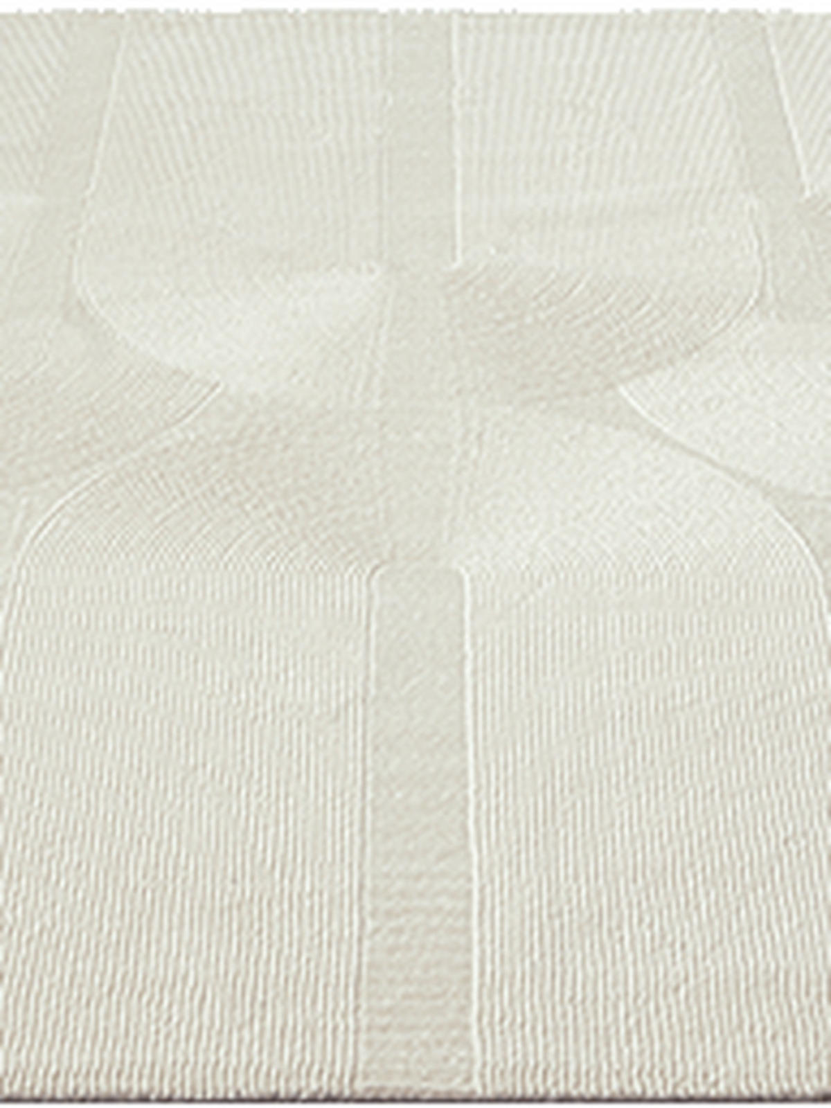 TEPPICH Kurzflor KASOS Waschbar Geometrisch Polyester Creme 160 x 230 cm - Creme, Textil (160/230cm) - KADIMA DESIGN