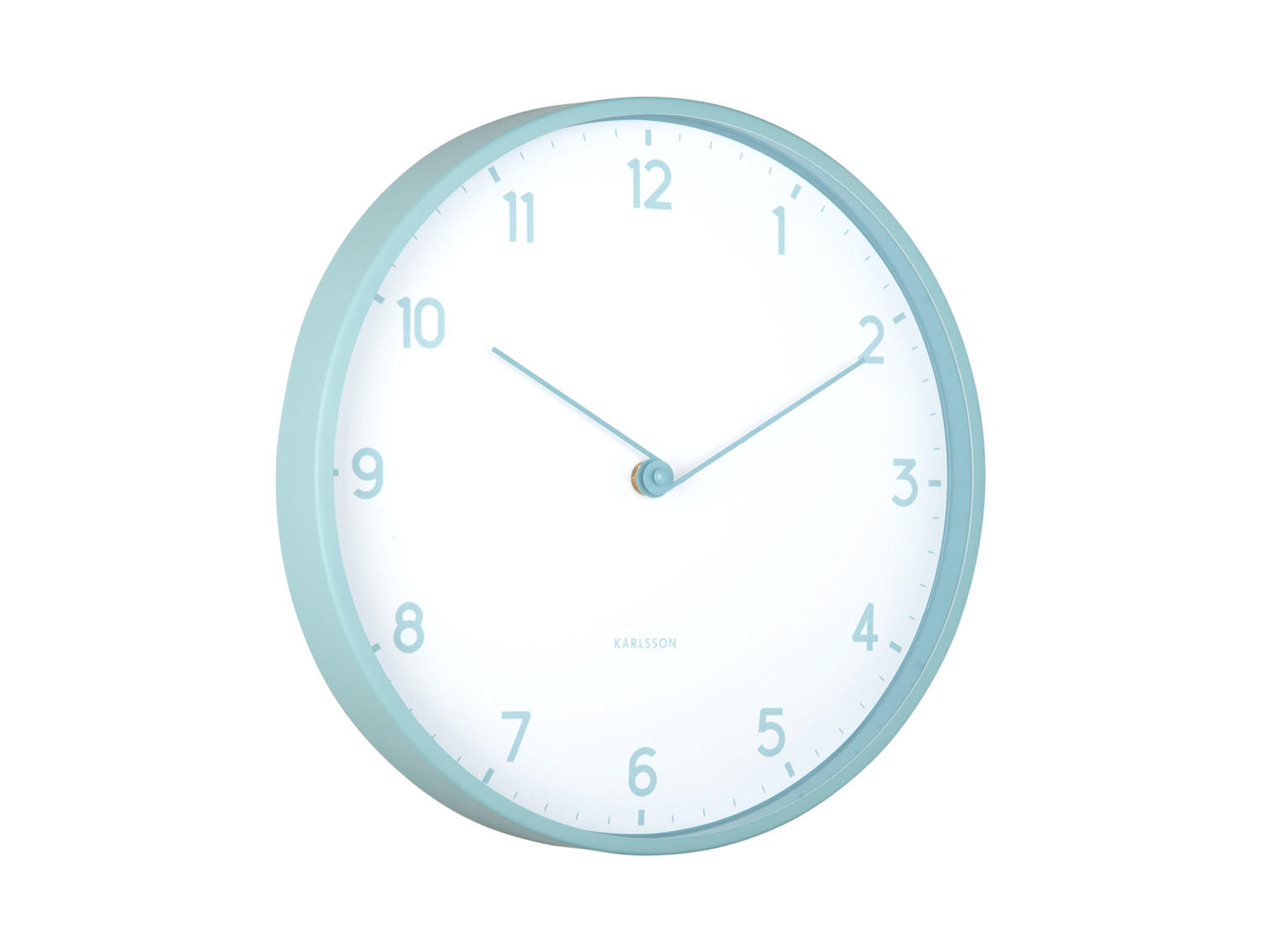 WANDUHR Sencillez Ø30 cm - Blau, Kunststoff (30/4/30cm) - Karlsson