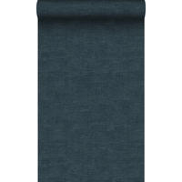 TAPETE Leinen-Optik 53 cm x 10.05 m - Blau, Papier (53/1000cm) - Origin Wallcoverings