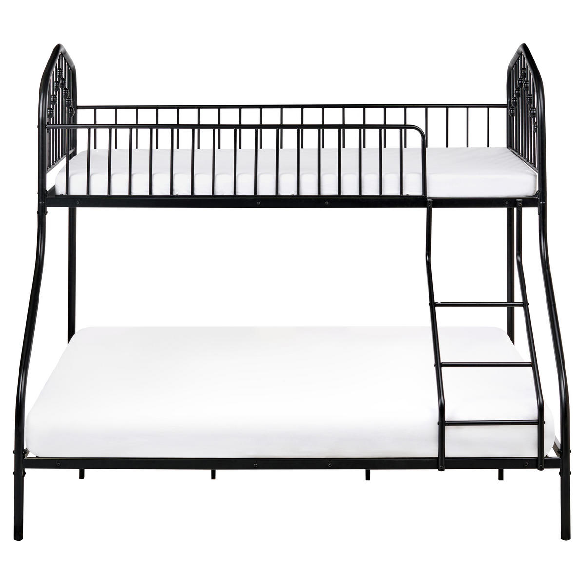 HOCHBETT 90-140/200 cm Schwarz Chamonix - Schwarz, Metall (140/200cm) - Beliani