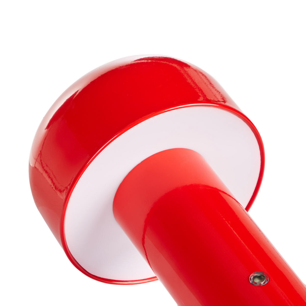 LED-TISCHLEUCHTE Rot Besos - Rot, Metall (12/12/21cm) - Beliani