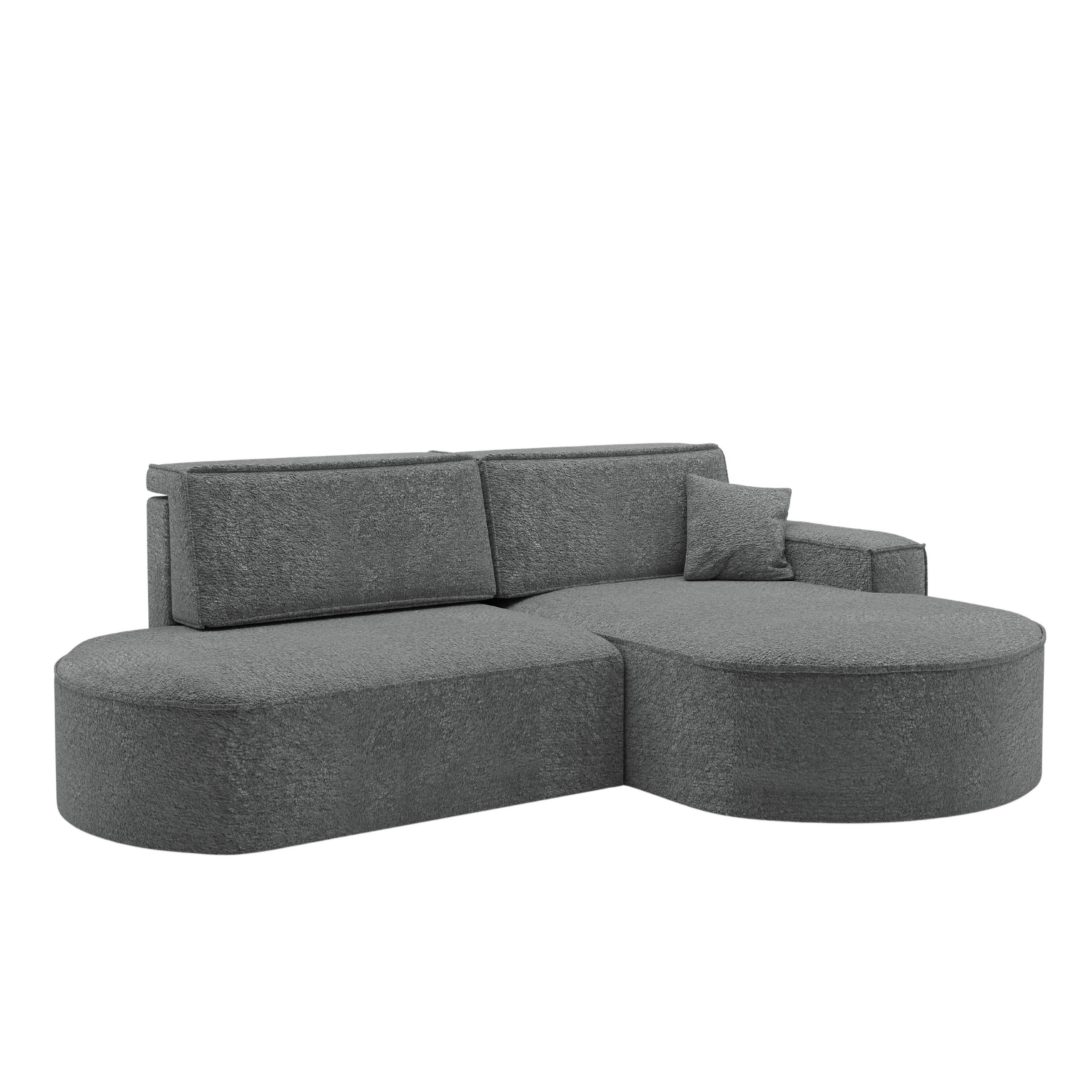 ECKSOFA Modena Pro - Komfort Und Stil stoff Arena Anthrazit Rechts - Anthrazit, Holz (278/179cm) - Kaiser Möbel
