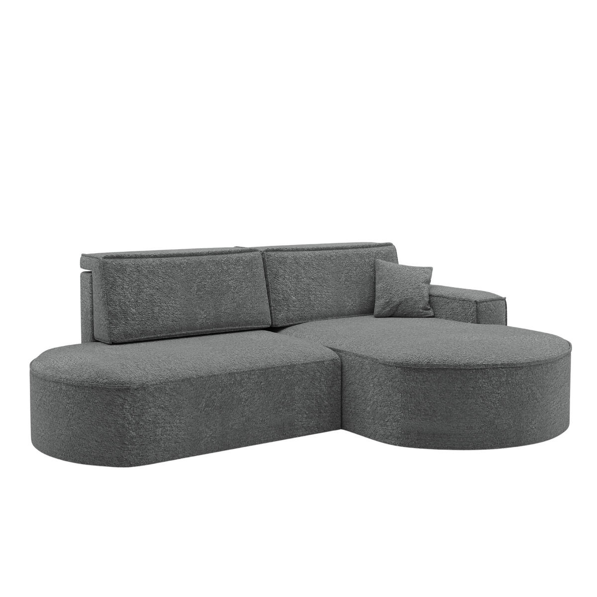 ECKSOFA Modena Pro - Komfort Und Stil stoff Arena Anthrazit Rechts - Anthrazit, Holz (278/179cm) - Kaiser Möbel