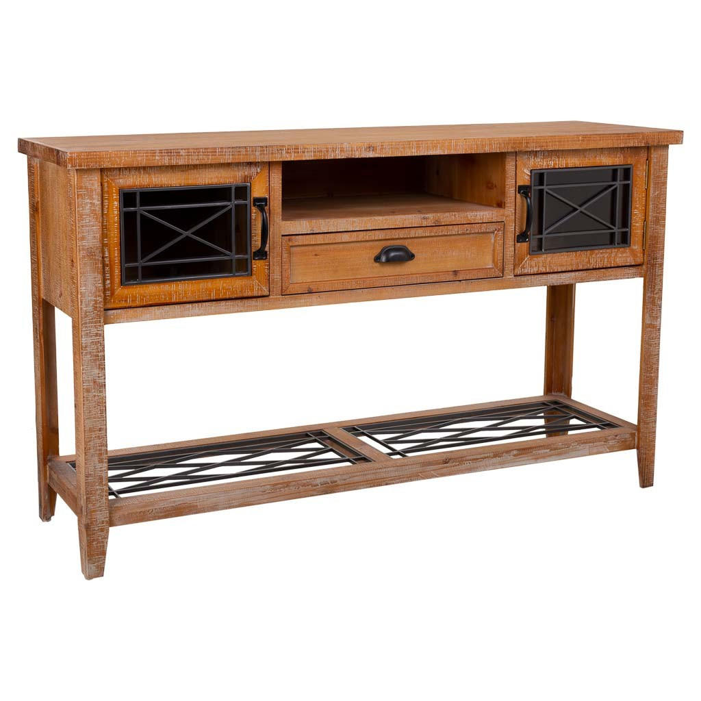 FLURTISCH aus Holz, Braun, 145x36x80 - Multicolor, Holz (36/145/80cm) - Wanderlust