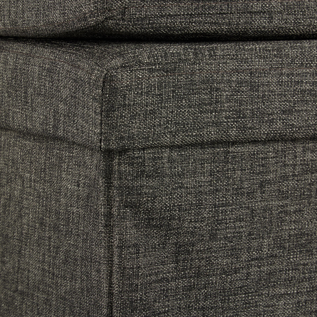 FALTBARER Sitzhocker - Braun, Holzwerkstoff/Textil (76/73/38cm) - Relaxdays