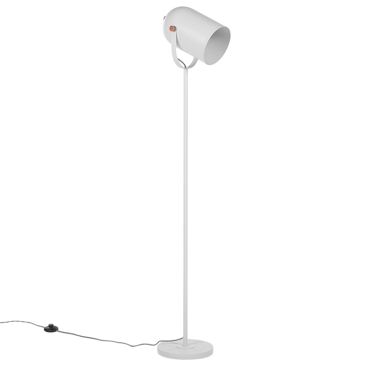 STEHLAMPE Tyria 25/25/156 cm - Weiß, Metall (25/25/156cm) - Beliani