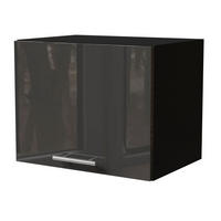 KLAPPHÄNGESCHRANK Essen W4B/45 Graphit Hochglanz / Schwarz Matt 45 / 32,5 / 36cm - Schwarz/Graphitfarben, Holz/Holzwerkstoff (45/36/32.5cm) - Feldmann-Wohnen