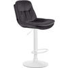 BARHOCKER Samt schwarz - Schwarz, Textil (46/94/54cm) - CLP