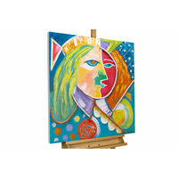 ACRYLBILD HANDGEMALT 80/80 cm - Multicolor, Holz/Textil (80/80cm) - KUNSTLOFT