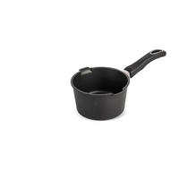 SOSSEN UND MILCHTOPF ⌀16cm - Schwarz, Kunststoff/Metall (16cm) - Gastrolux