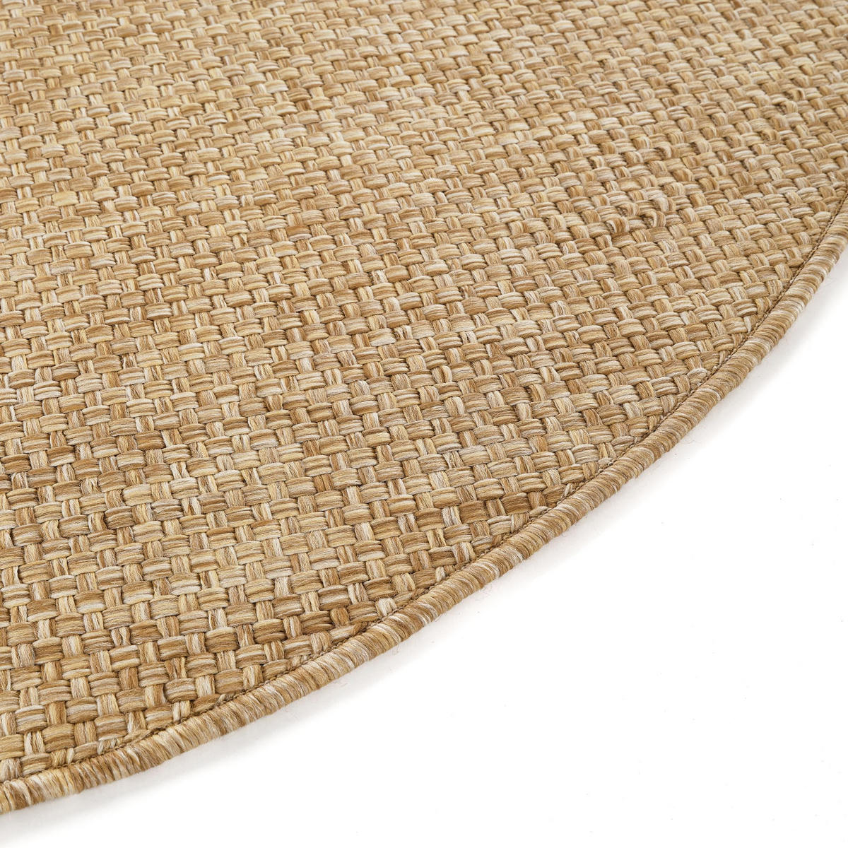 TEPPICH YUCANA rund beige 200/200 cm - Beige, Textil (200/200cm) - Tapiso