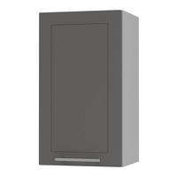 KÜCHENHÄNGESCHRANK Kvantum W2/40 Graphit Matt / Grau Matt 40 / 32,5 / 72cm - Graphitfarben/Grau, Holz/Holzwerkstoff (40/72/32.5cm) - Feldmann-Wohnen