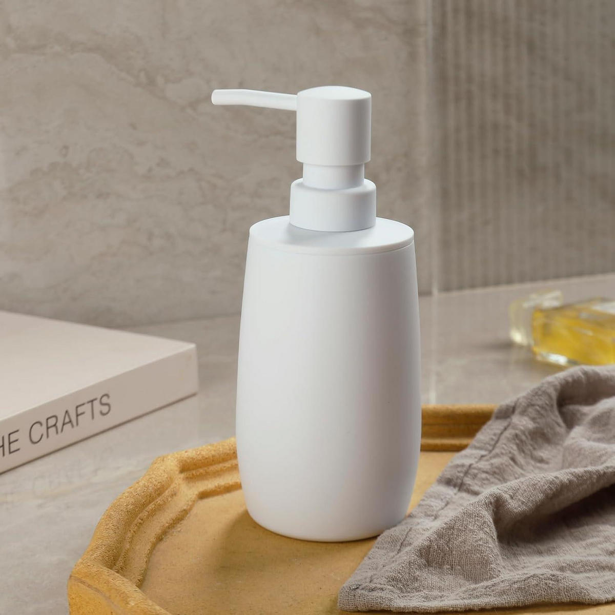 SEIFENSPENDER Weiß ABS 300 ml - Weiß, Kunststoff (8/17.5/8cm)