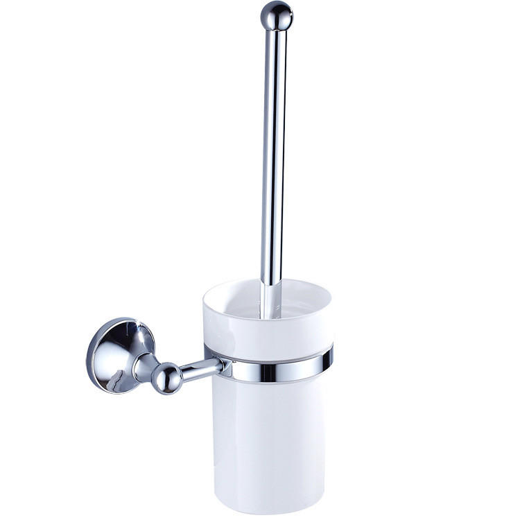 TOILETTENBÜRSTENHALTER – Hellsilber (16 x 10,5 x 36 cm) - Goldfarben, Metall (16/36/10.5cm)