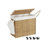 WÄSCHEKORB NAIROBI - Eukalyptusholzfarben, Kunststoff (36/66/70cm) - Hansiro