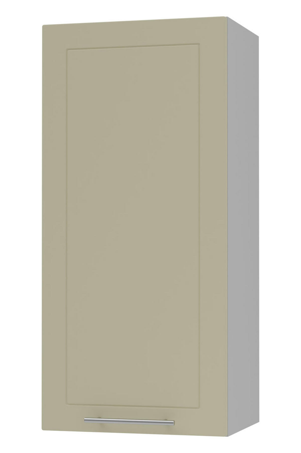KÜCHENHÄNGESCHRANK Kvantum W4/45 Vanille Matt / Grau Matt 45 / 32,5 / 96cm - Creme/Grau, Holz/Holzwerkstoff (45/96/32.5cm) - Feldmann-Wohnen
