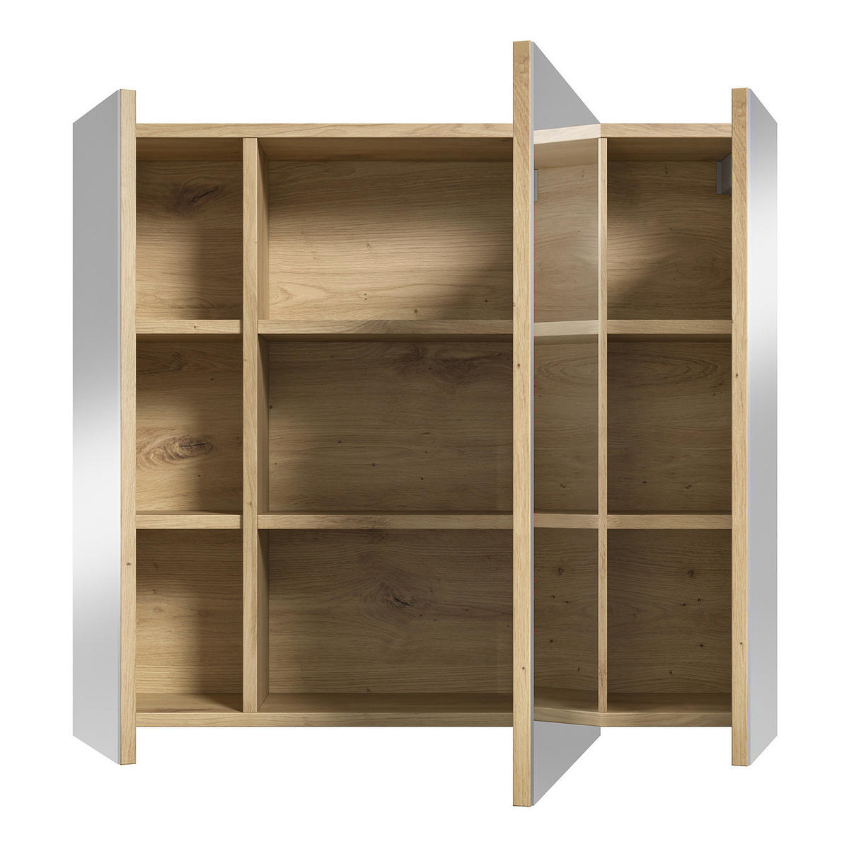 SPIEGELSCHRANK - Spanplatte - Eiche Artisan, Holzwerkstoff (80/70/20cm) - home24