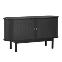 SIDEBOARD Schwarz 138/43/75 cm - Schwarz, Holzwerkstoff (43/75/138cm) - Urban Meuble