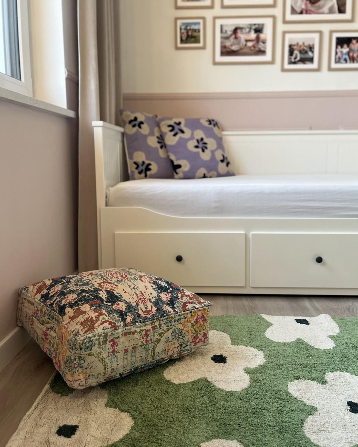 DĚTSKÝ KOBEREC Mokhva 200/140 cm - bílá/zelená barva, textil (140/200cm) - Beliani