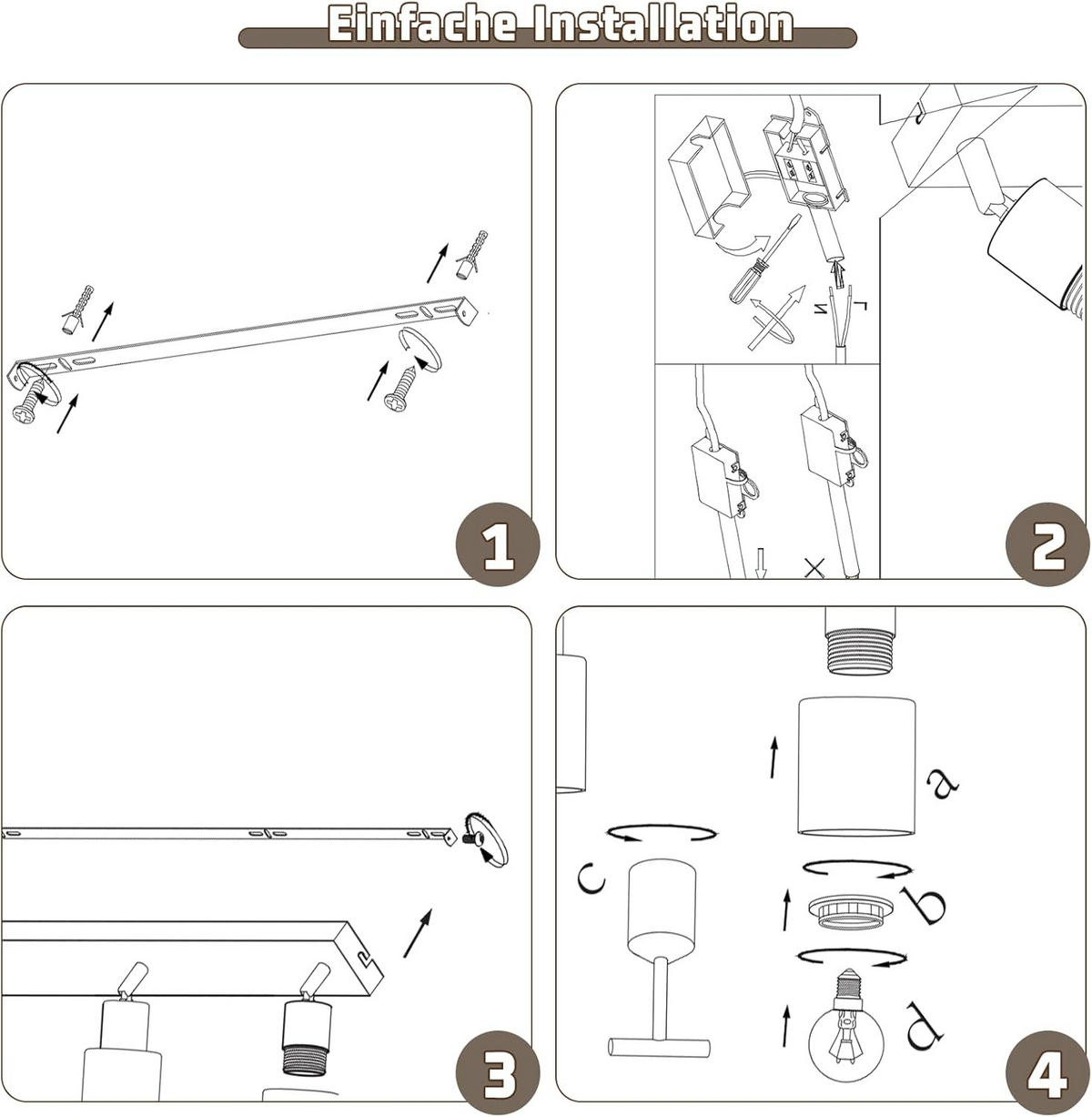 DECKENSTRAHLER Sternlicht 19/15/56 cm - Schwarz, Metall (56/19/15cm) - ZMH