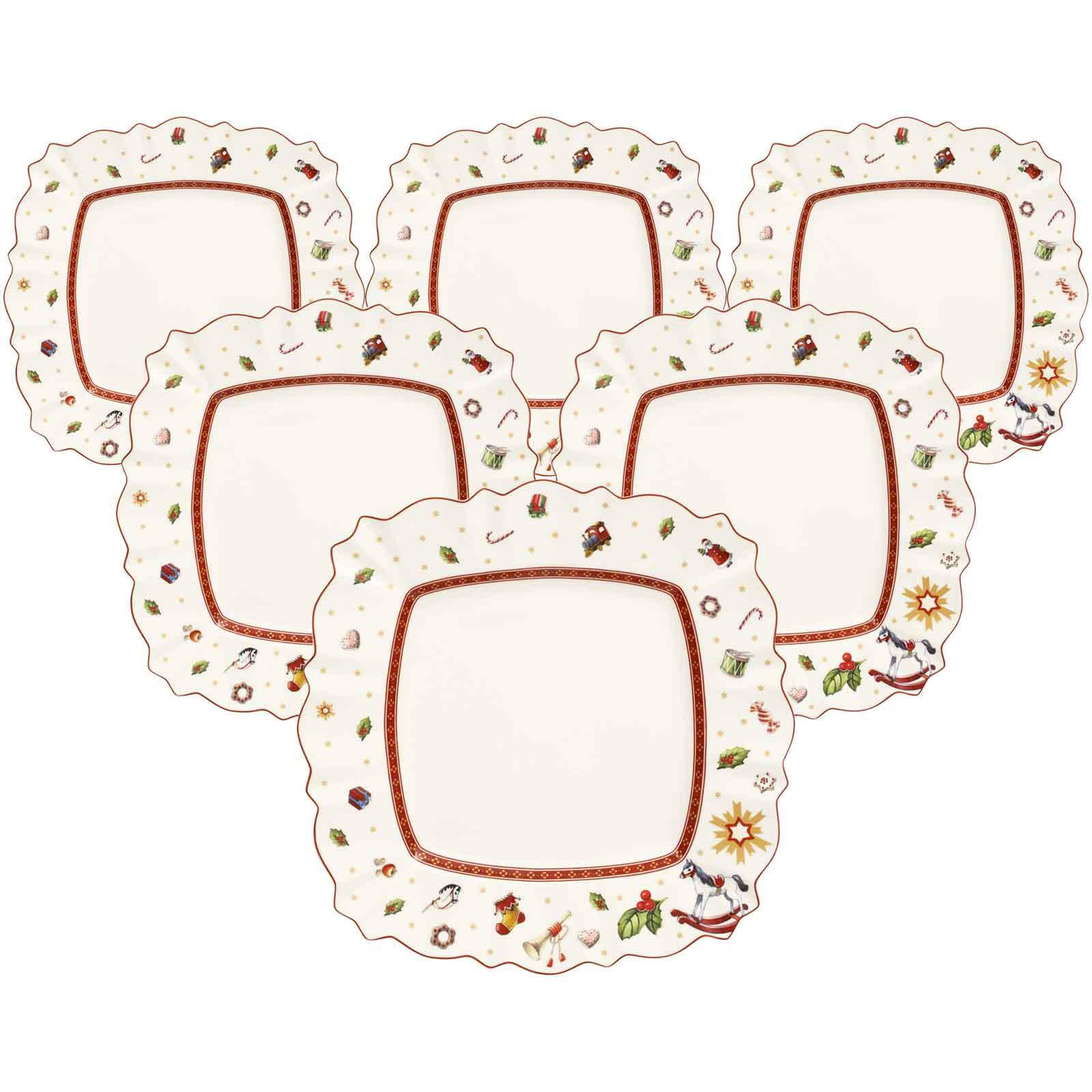 SPEISETELLER Toy's Delight weiß 28 x 28 cm 6er Set - Weiß, Keramik (28.5cm) - Villeroy & Boch