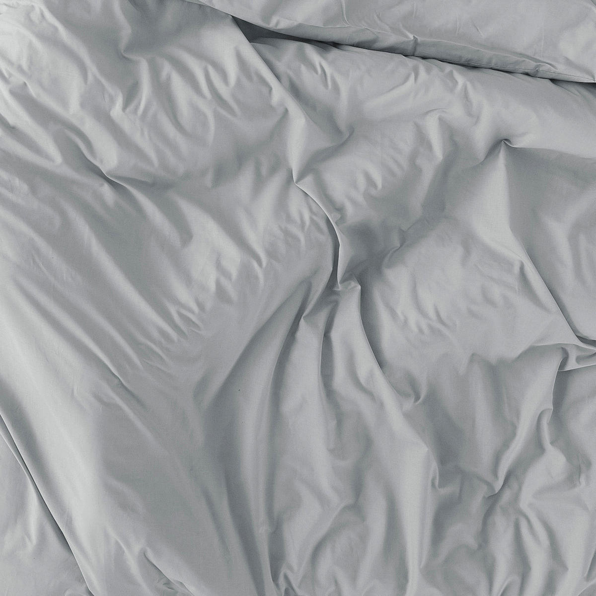 BETTBEZUG Basic Hellgrau 135/140x200 cm (Standardgrösse) - Grau, Textil (140/200cm) - Happy Friday